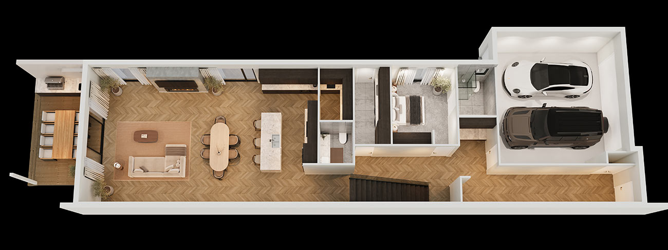 B23384 7 Fir Street, Bulleen Vic (interiors) Ground Floor 3d 250210