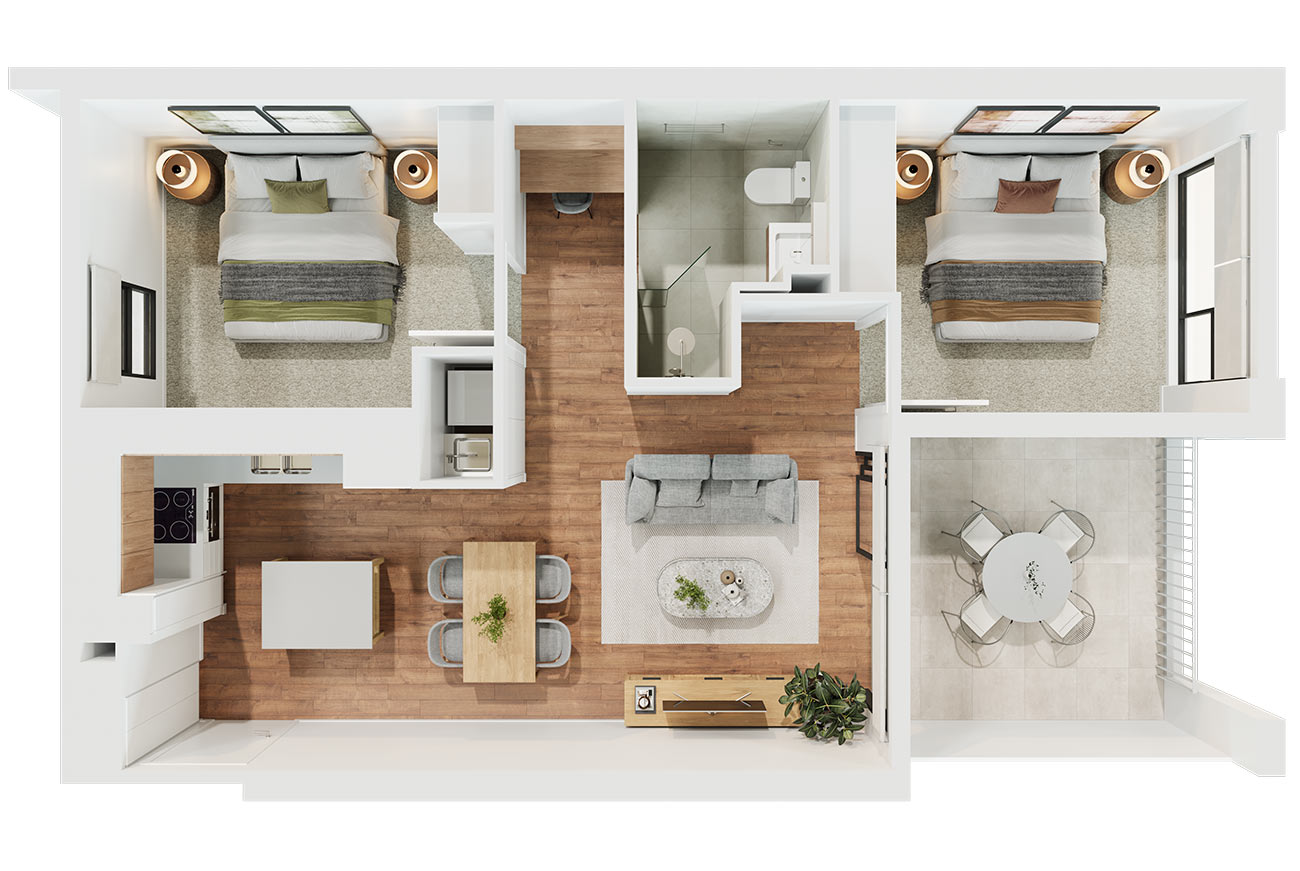 S40739 23 25 Myers Street 3dfp Unit 305 061825