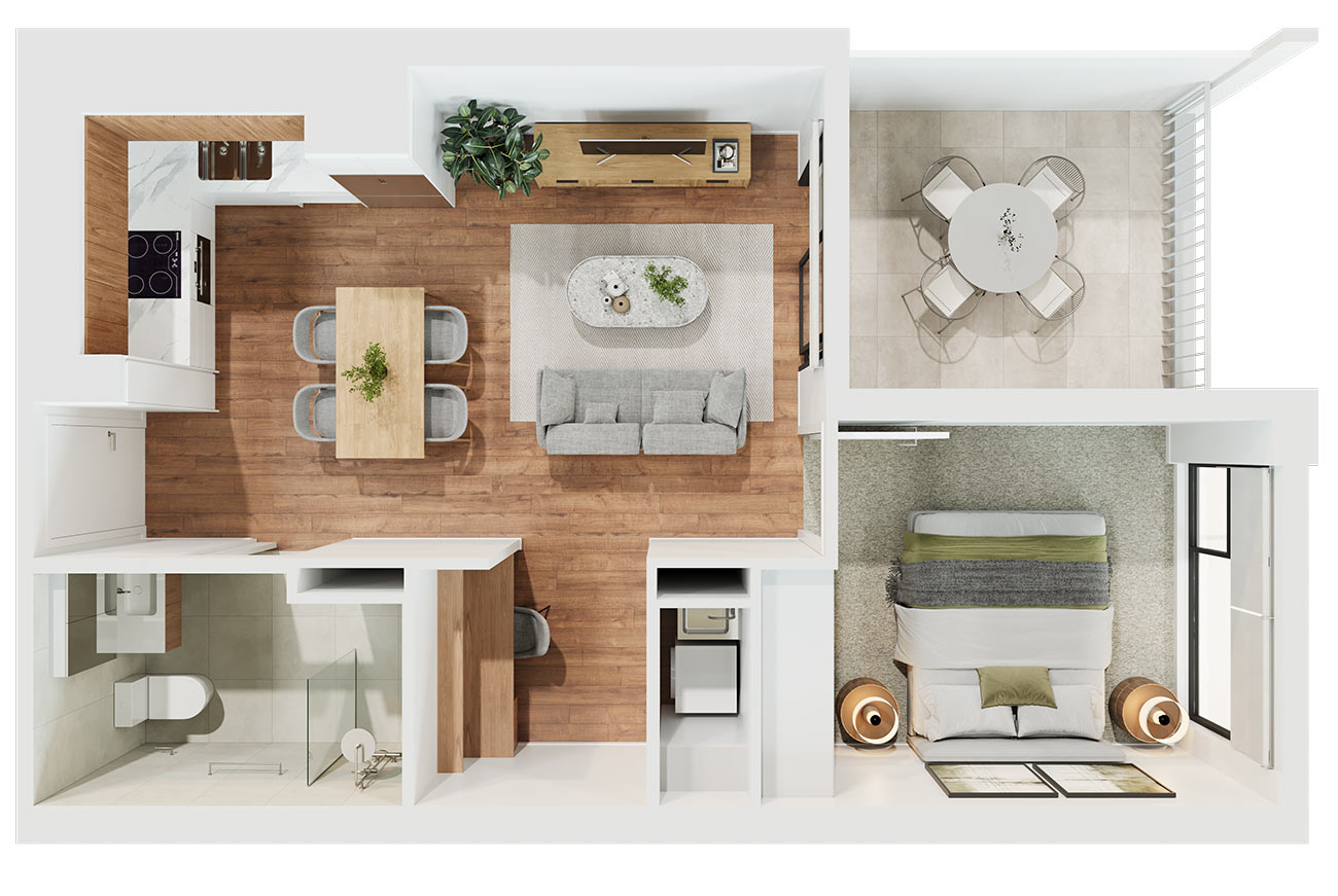S40739 23 25 Myers Street 3dfp Unit 306 061825